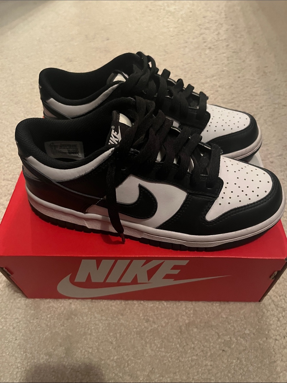 Nike Black and White Low-Top Sneakers